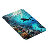 Magnet Flexible Dahab Egypt Scuba Diver (Côté Droit)