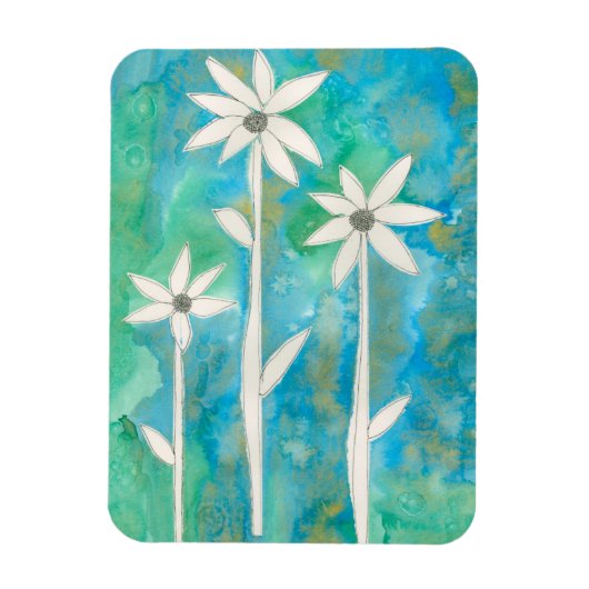 Magnet Flexible Dainty Daisies I (Vertical)