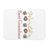 Magnet Flexible Daisies et les meilleurs cadeaux de grand-mère au  (Horizontal)