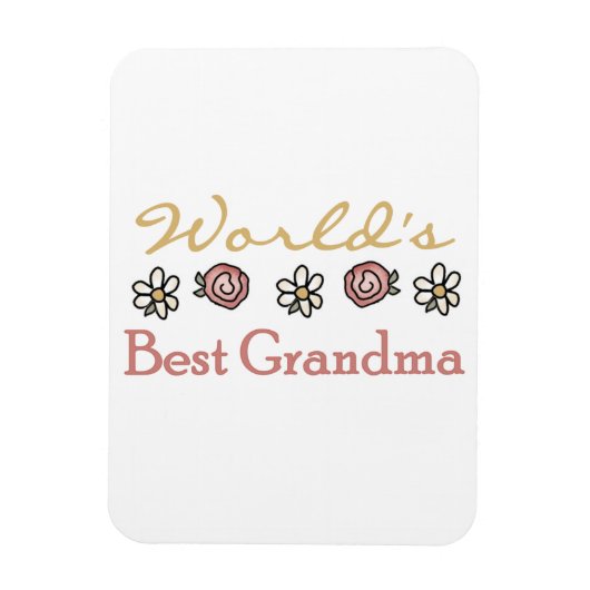 Magnet Flexible Daisies et les meilleurs cadeaux de grand-mère au  (Vertical)