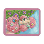 Magnet Flexible DAISON LA MAGNÈTE DE CHIEN RECTANGLE DE POIDS Rose (Horizontal)