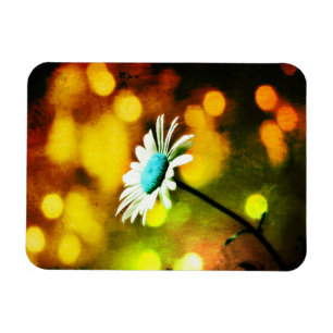 Magnet Flexible Daisy en Or et Orange Lumières