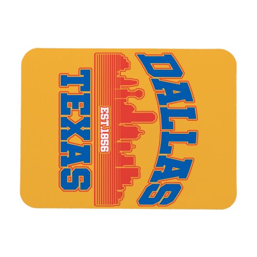 Magnet Flexible Dallas, Texas (Horizontal)