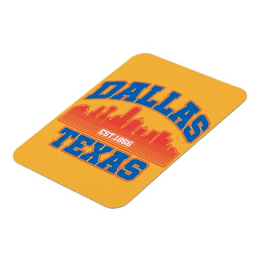 Magnet Flexible Dallas, Texas (Côté Gauche)