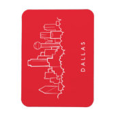 Magnet Flexible Dallas Texas Skyline (Vertical)