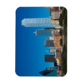 Magnet Flexible Dallas Texas skyline au coucher du soleil (Vertical)