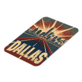 Magnet Flexible Dallas Vintage voyage Ad Art (Côté Gauche)