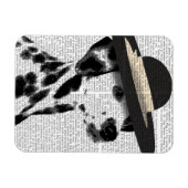 Magnet Flexible Dalmatie et Casquette noir émaillé (Horizontal)