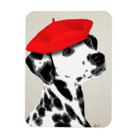 Dalmatien Avec Beret Rouge
