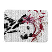 Magnet Flexible Dalmatien Avec Fascinateur Rouge (Horizontal)