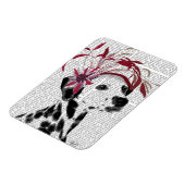 Magnet Flexible Dalmatien Avec Fascinateur Rouge (Côté Gauche)