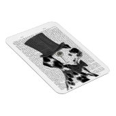 Magnet Flexible Dalmatien, Hound officiel et Casquette (Côté Droit)