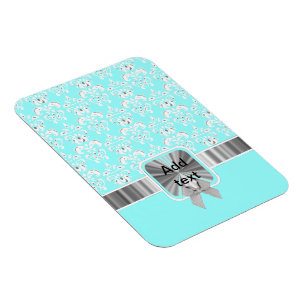 Magnet Flexible damas blanc sur n'importe quelle couleur
