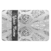 Magnet Flexible Damas gris argenté (Horizontal)