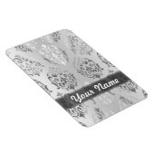Magnet Flexible Damas gris argenté (Côté Droit)