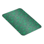 Magnet Flexible Damassé bicolore vert élégant (Côté Droit)
