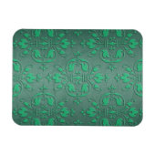 Magnet Flexible Damassé bicolore vert élégant (Horizontal)