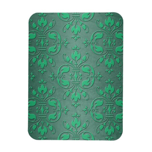 Magnet Flexible Damassé bicolore vert élégant (Vertical)