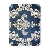 Magnet Flexible damassé bleu (Vertical)