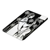 Magnet Flexible Dame au cello, du Morte d'Arthur"(litho) (Côté Gauche)