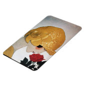 MAGNET FLEXIBLE DAME AVEC ROSE ROUGE (Côté Gauche)