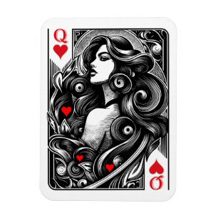 Magnet Flexible Dame de cœur à vous l'honneur 