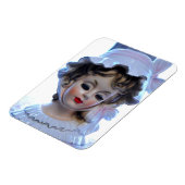 Magnet Flexible Dame victorienne en Bonnet Ruffled Tête Vase Girly (Côté Gauche)