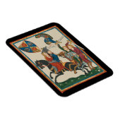 Magnet Flexible Damsel In Distress, Art Médiéval Du XIVe Siècle (Côté Droit)