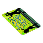 Magnet Flexible Dance Party, Neon Green/Black (Côté Droit)