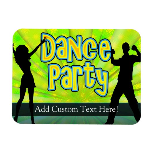 Magnet Flexible Dance Party, Neon Green/Black (Horizontal)
