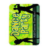 Magnet Flexible Dance Party, Neon Green/Black (Vertical)