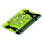 Magnet Flexible Dance Party, Neon Green/Black (Côté Gauche)