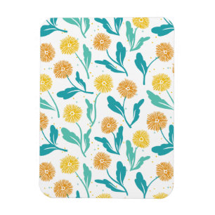 Magnet Flexible Dandelion jaune motif floral - Inspiré par la natu