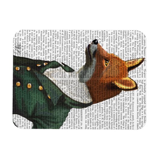 Magnet Flexible Dandy Fox Portrait (Horizontal)