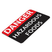 Magnet Flexible Danger Aliments dangereux (Côté Gauche)
