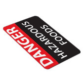 Magnet Flexible Danger Aliments dangereux (Côté Droit)