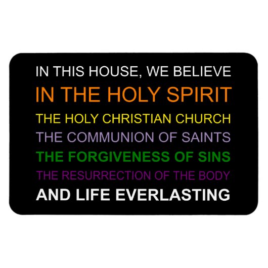 Magnet Flexible Dans cette maison, nous croyons (Horizontal)