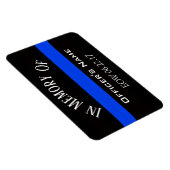 MAGNET FLEXIBLE DANS LA MÉMOIRE DE L'OFFICIER FALLEN THEU BLUE LIN (Côté Droit)