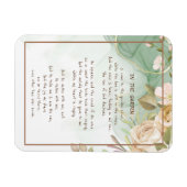 Magnet Flexible ~Dans le jardin Conforting Hymn Garden Antique Ros (Horizontal)