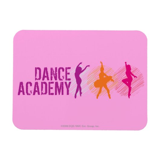 Magnet Flexible Danse Academy Colour Dancers Logo (Horizontal)