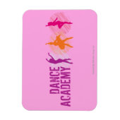Magnet Flexible Danse Academy Colour Dancers Logo (Vertical)