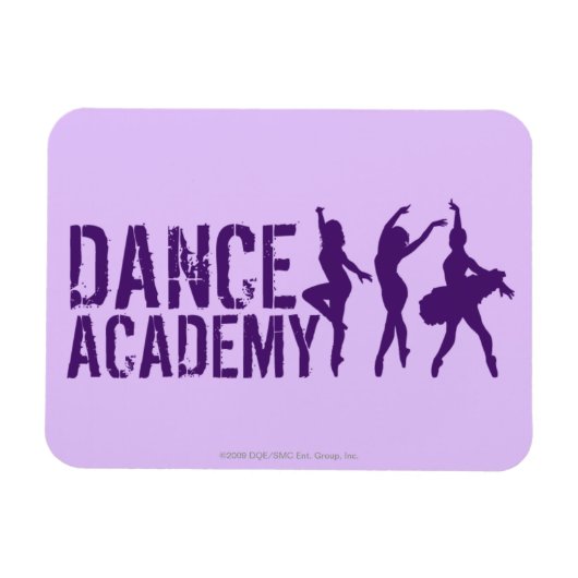 Magnet Flexible Danse Acadmey Danseur Silhouettes Logo (Horizontal)