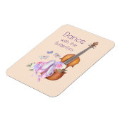 Magnet Flexible Danse avec violon et chaussures de ballet (Côté Gauche)