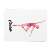 Magnet Flexible Danse ballerine personnalisation (Horizontal)
