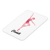 Magnet Flexible Danse ballerine personnalisation (Côté Gauche)
