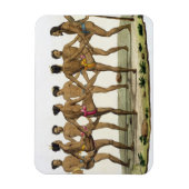 Magnet Flexible Danse des Caroline Islanders, assiette 22 de 'Le (Vertical)