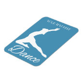 Magnet Flexible DANSE texte personnalisé et aimant couleur (Côté Gauche)