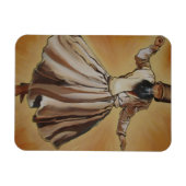 Magnet Flexible Danser Dervish Dynastie ottomane Art (Horizontal)