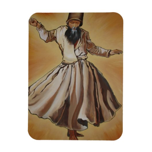 Magnet Flexible Danser Dervish Dynastie ottomane Art (Vertical)