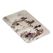 Magnet Flexible Danses de Scalp ou de victoire (encre sur papier) (Côté Droit)